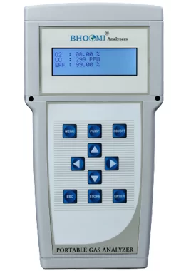 Portable Flue Gas Analyzer BI 120 (O2, CO, SO2, NO)